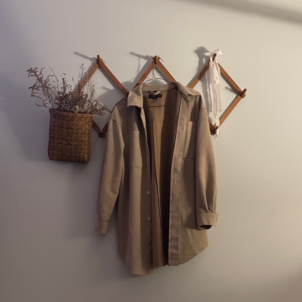 Joan Vass Tan Utility Jacket
